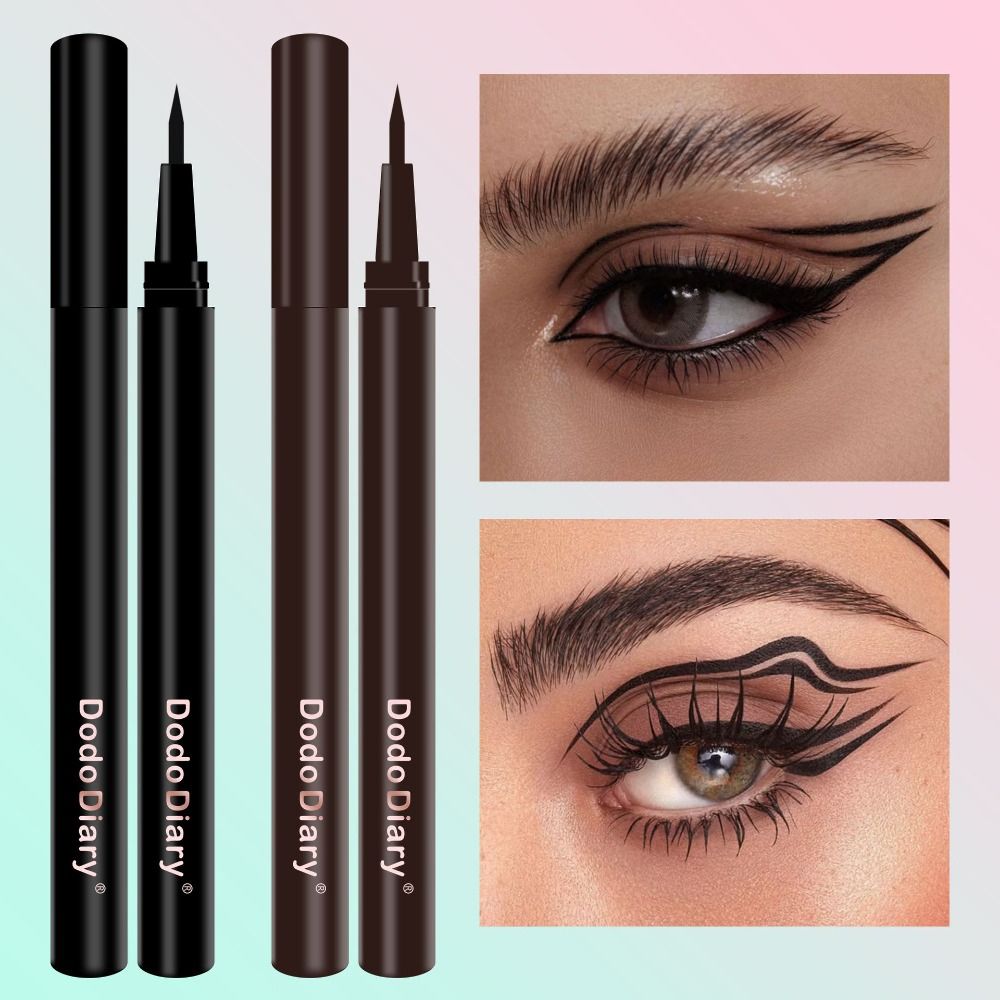 Waterproof Liquid Eyeliner Pen - อายไลเนอร์แบบปากกาชนิดน้ำ กันน้ำ ไม่เลอะ แห้งเร็ว อายไลเนอร์แต่งหน้าติดทนนาน สำหรับแต่งหน้าประจำวัน