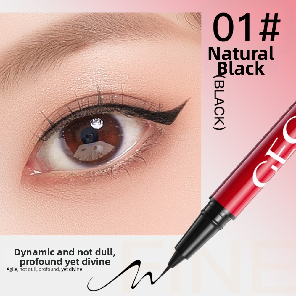 Waterproof Liquid Eyeliner Pen - อายไลเนอร์ชนิดน้ำแบบบางพิเศษ ทนทาน แห้งเร็ว กันน้ำ ติดทนนาน ไม่เลอะเลือน