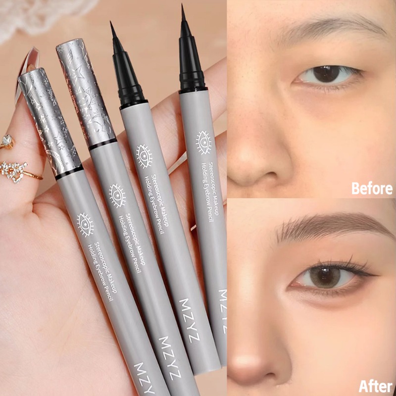 Waterproof Liquid Eyeliner Pen - Ultra-fine ดินสอเขียนคิ้ว Outline Shadow โกหก Silkworm