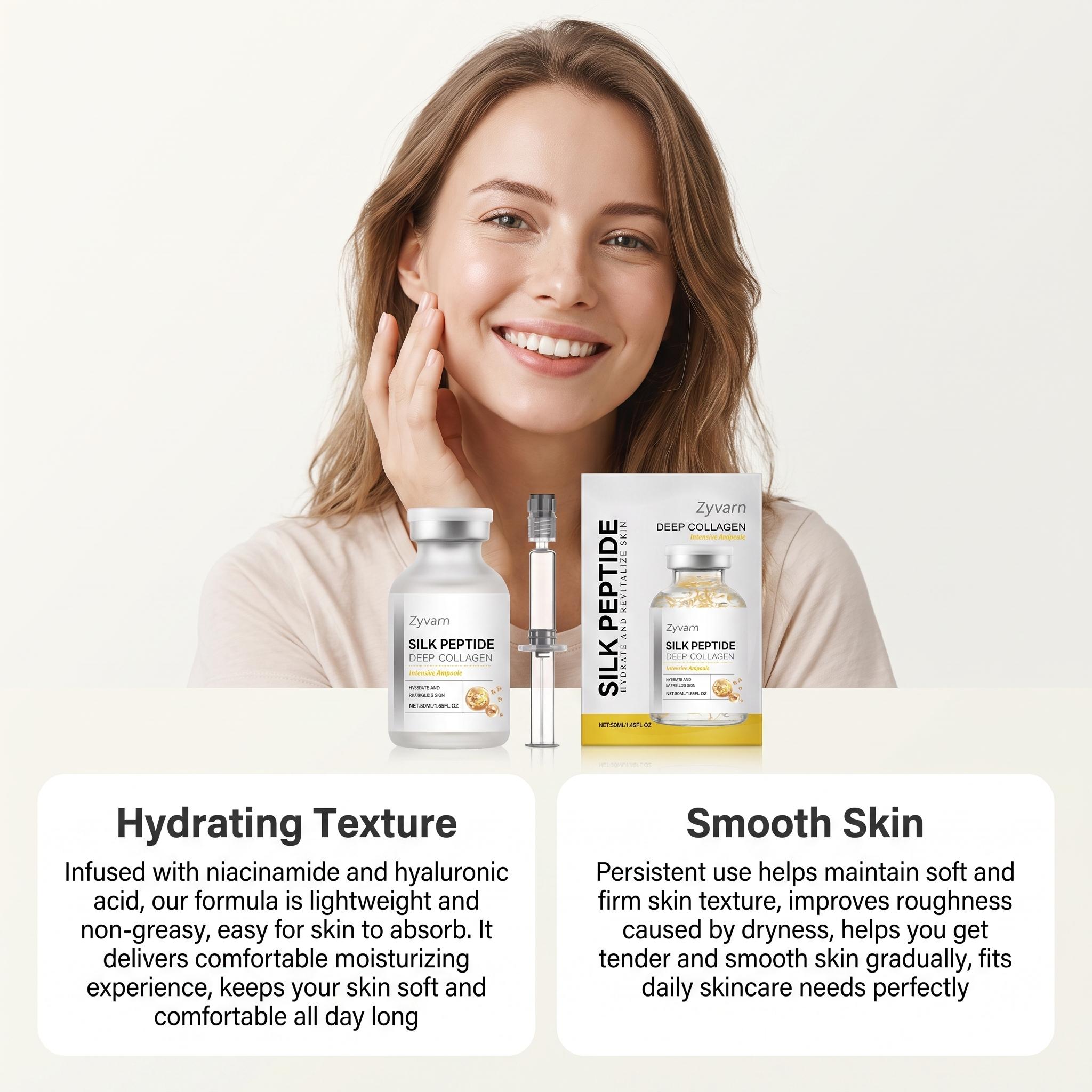 เซรั่มคอลลาเจนไหมผสมคอปเปอร์เป - Hyaluronic Acid Facial Serum บทวิจารณ์และราคา