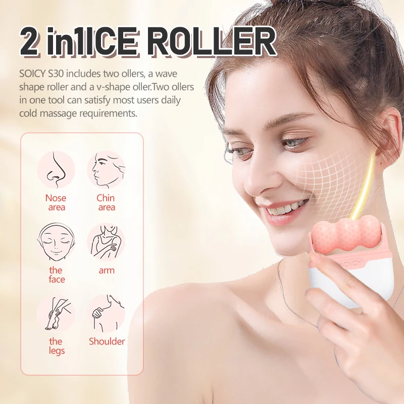 ลูกกลิ้งน้ำแข็ง 2-in-1 Beiyake - Face Ice Roller Puffiness บทวิจารณ์และราคา