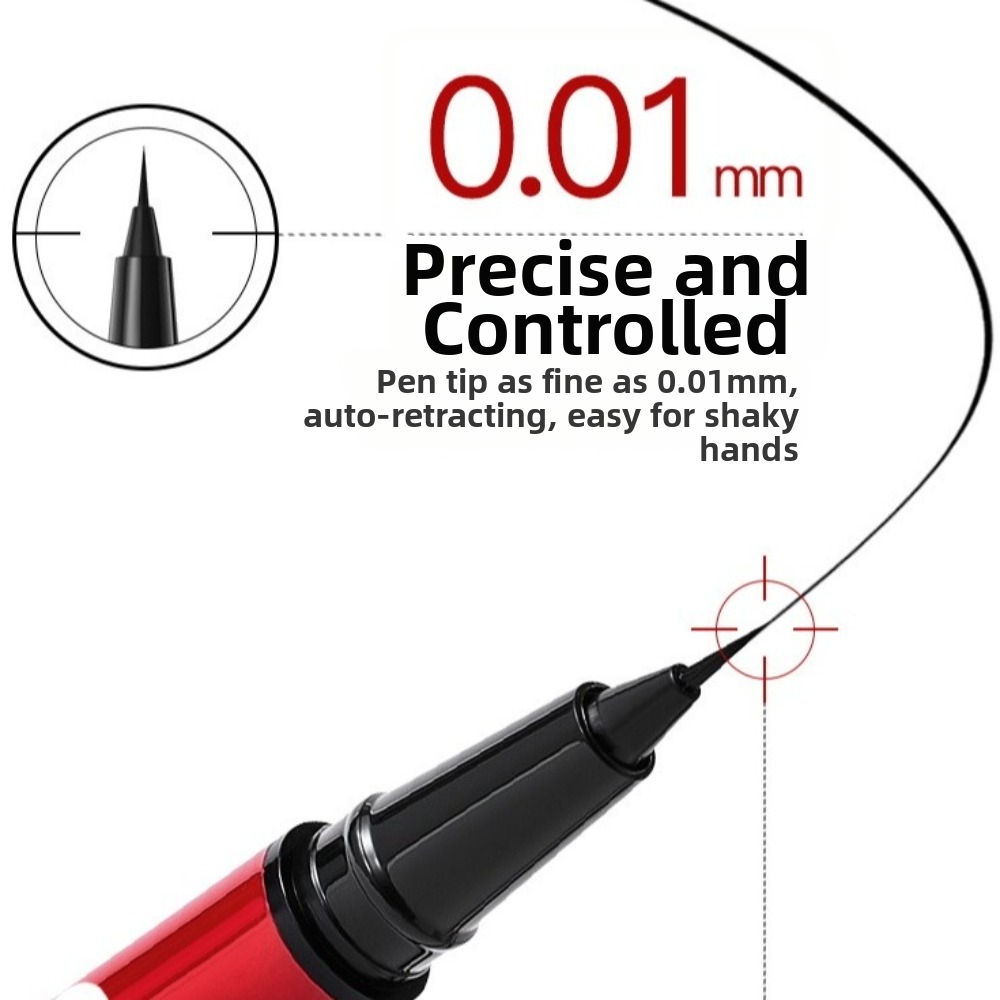 อายไลเนอร์ชนิดน้ำแบบบางพิเศษ ท - Waterproof Liquid Eyeliner Pen บทวิจารณ์และราคา