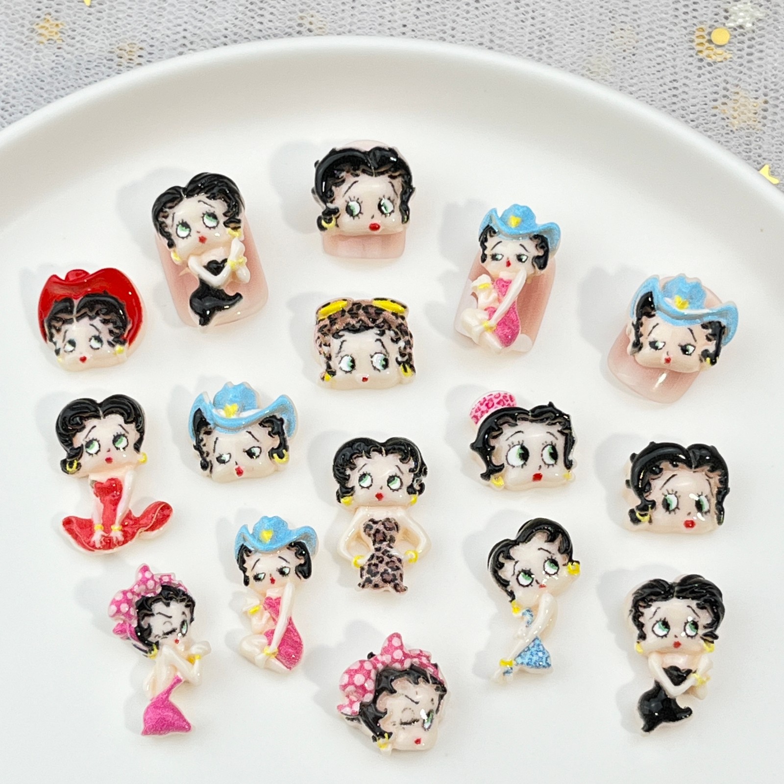 100 ชิ้น อุปกรณ์ตกแต่งเล็บลายก - Nail Art บทวิจารณ์และราคา