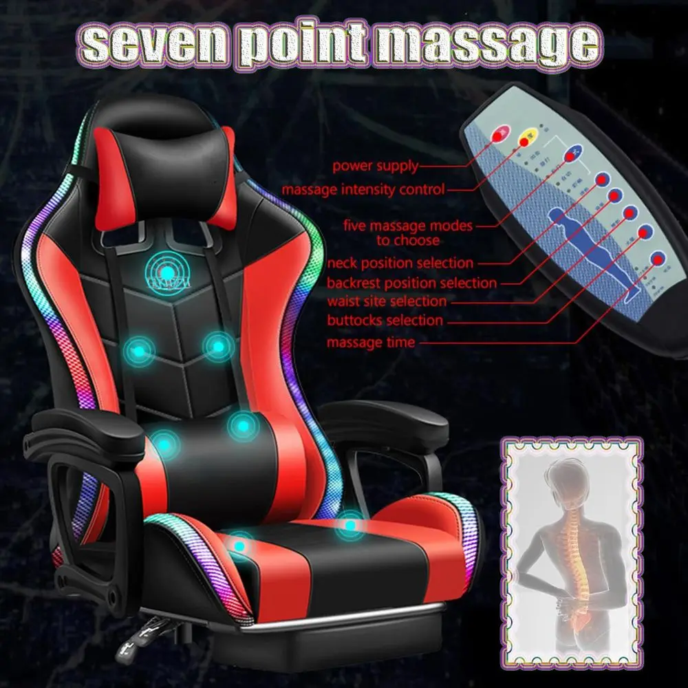 เก้าอี้เกมมิ่งพนักพิงสูงตามหลั - Massage บทวิจารณ์และราคา