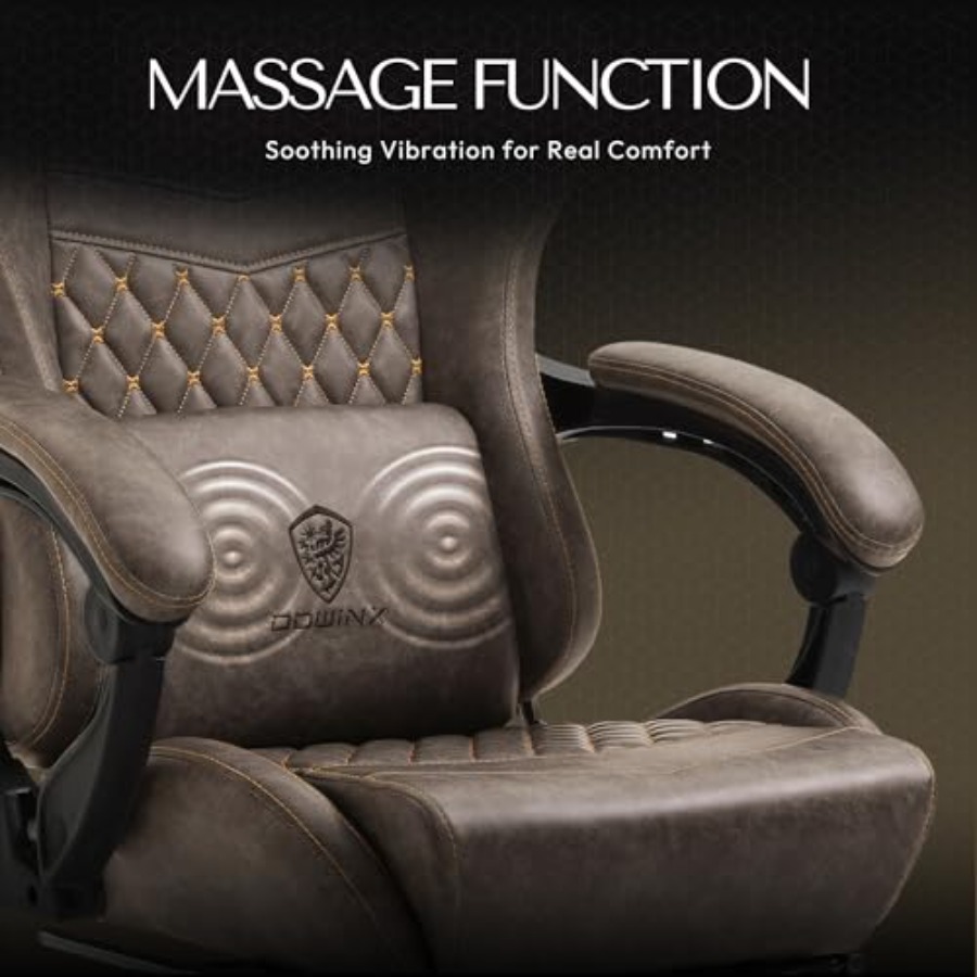 เก้าอี้เกมมิ่งสไตล์วินเทจขนาดใ - Massage บทวิจารณ์และราคา