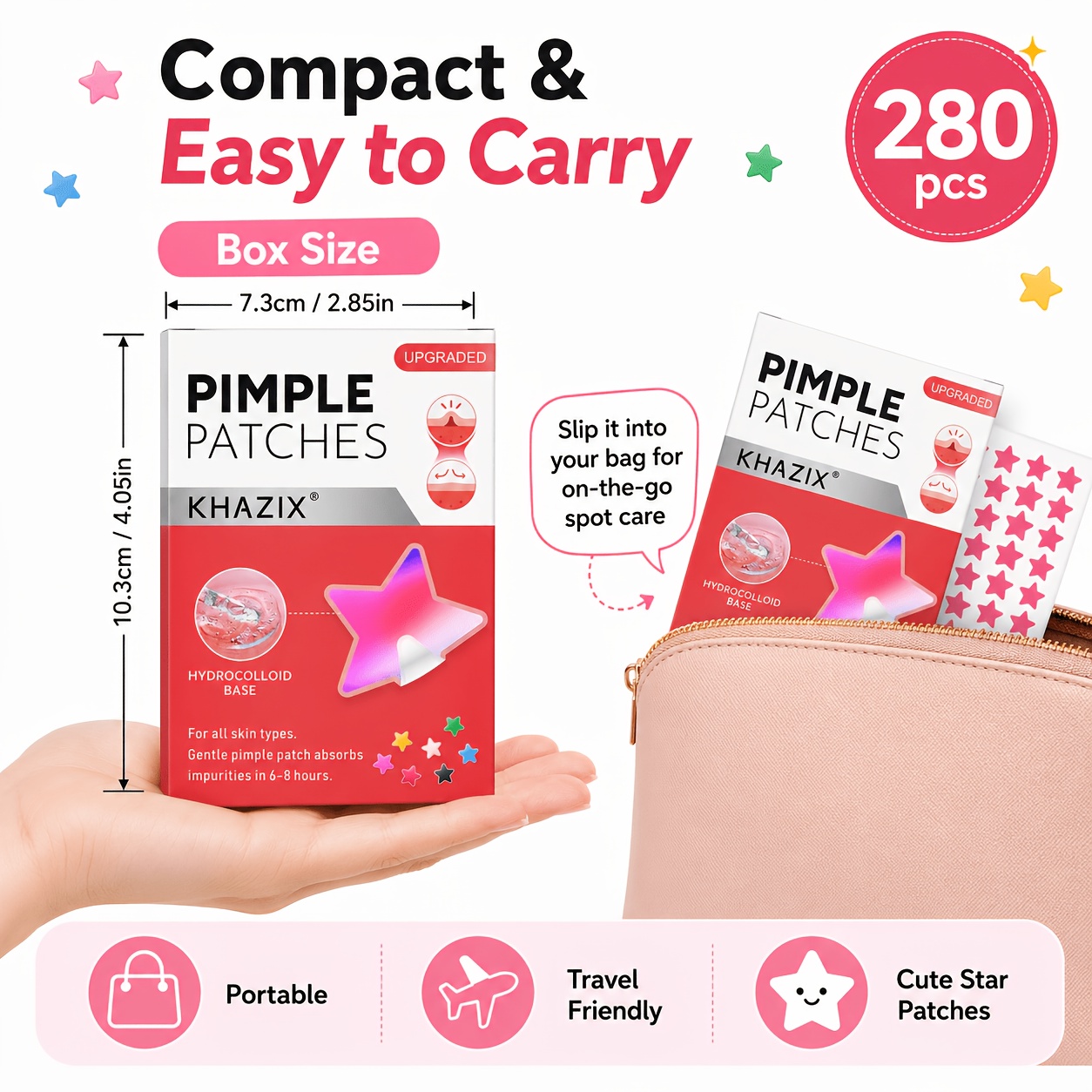 แผ่นแปะสิวรูปดาว 280 ชิ้น, สติ - Hydrocolloid Pimple Patch บทวิจารณ์และราคา