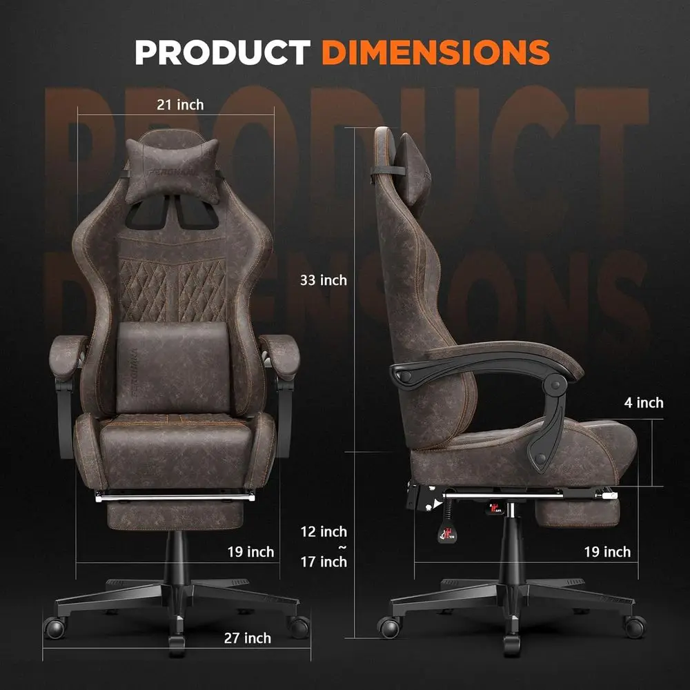 เก้าอี้เล่นเกมแบบพนักพิงสูงตาม - Massage บทวิจารณ์และราคา