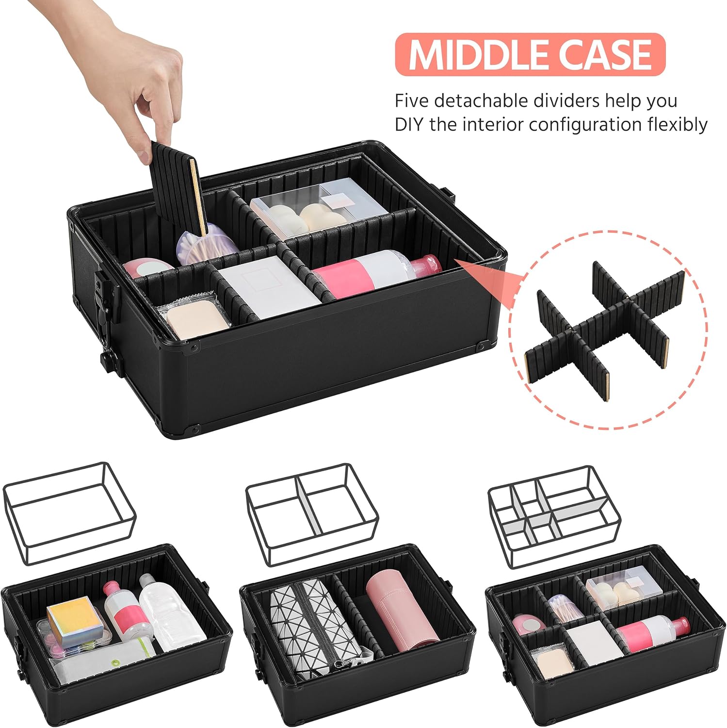 กระเป๋าแต่งหน้าแบบมีล้อ, รถเข็ - Makeup บทวิจารณ์และราคา