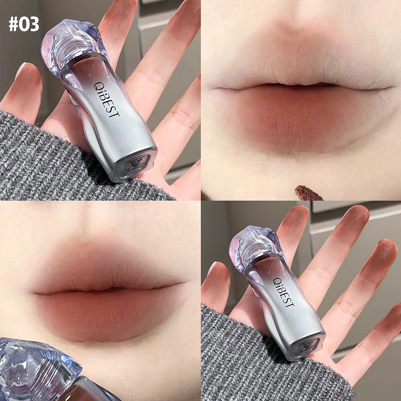 QIBEST Matte Velvet Liquid ลิป - Matte Velvet Lip Tint Long Lasting บทวิจารณ์และราคา